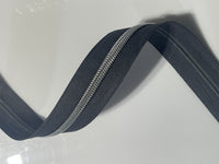 #5 Zipper Tape - 3 yard cut - Dark Grey 671