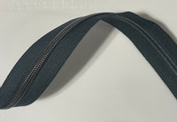 #5 Zipper Tape - 3 yard cut - Steel Grey 697?