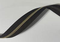 #5 Zipper Tape - 3 yard cut - Kona Brown 612