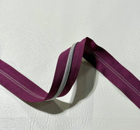 #5 Zipper Tape - 3 yard cut - Ink Berry (767)