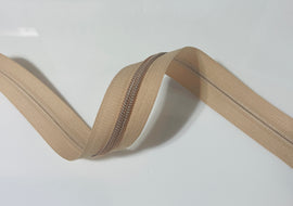 #5 Zipper Tape - 3 yard cut - Blush (formerly Beige)