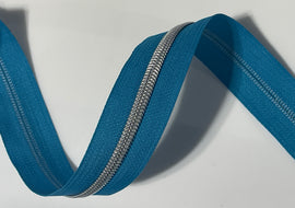 #5 Zipper Tape - 3 yard cut - Electric Blue