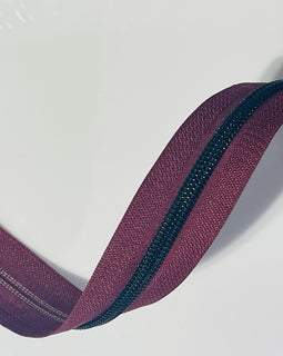 #5 Zipper Tape - 3 yard cut - Maroon