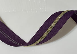 #5 Zipper Tape - 3 yard cut - Amethyst