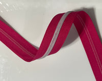 #5 Zipper Tape - 3 yard cut - Raspberry 261
