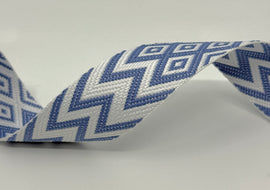 1.5" Jacquard Webbing - Cornflower (5 yard cut)
