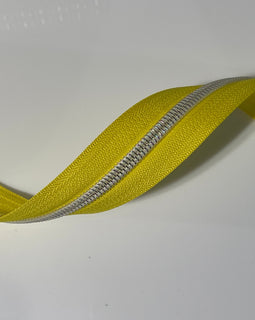 #5 Zipper Tape - 3 yard cut - Yellow 766