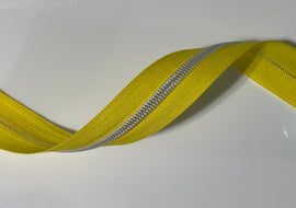 #5 Zipper Tape - 3 yard cut - Yellow