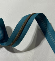 #5 Zipper Tape - 3 yard cut - Vintage Surf (88)