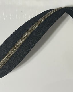 #5 Zipper Tape - 3 yard cut - Black