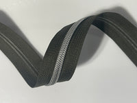 #5 Zipper Tape - 3 yard cut - Swamp Green 29