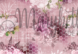 DIGITAL FILE - Honeycomb Faded Floral