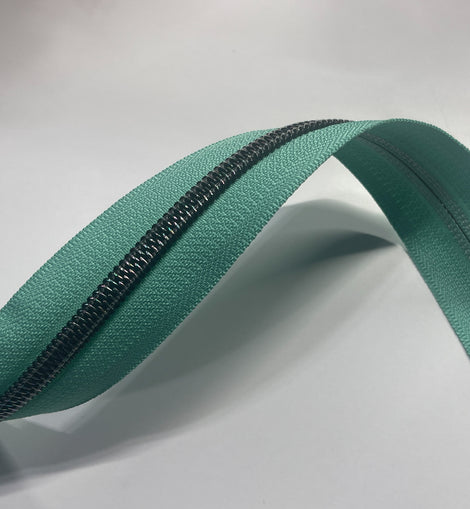 #5 Zipper Tape - 3 yard cut - Seafoam Green 55