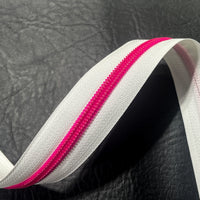#5 Zipper Tape - 3 yard cut - White