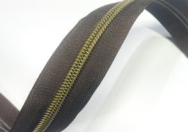 #5 Zipper Tape - 3 yard cut - Espresso