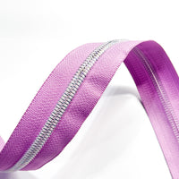 #5 Zipper Tape - 3 yard cut - Light Orchid 10