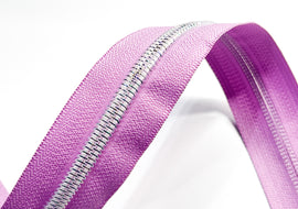 #5 Zipper Tape - 3 yard cut - Light Orchid