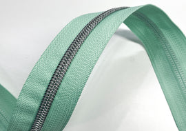 #5 Zipper Tape - 3 yard cut - Mint Green