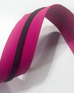 #5 Zipper Tape - 3 yard cut - Magenta 174