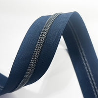#5 Zipper Tape - 3 yard cut - Navy Blue 731