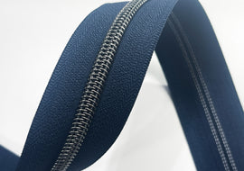 #5 Zipper Tape - 3 yard cut - Navy Blue