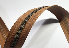 #5 Zipper Tape - 3 yard cut - Mocha Latte