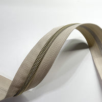 #5 Zipper Tape - 3 yard cut - Camel 698