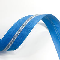 #5 Zipper Tape - 3 yard cut - Cyan 605