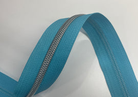 #5 Zipper Tape - 3 yard cut - Turquoise