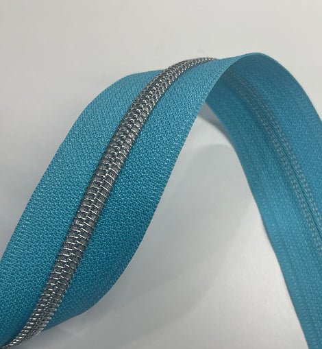 #5 Zipper Tape - 3 yard cut - Turquoise