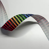 #5 Zipper Tape - 3 yard cut - Rainbow Stripe