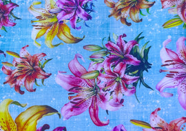 RETAIL - Bright Lillies on Teal