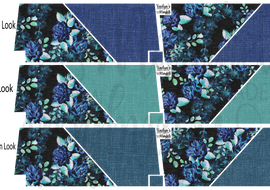 Kaelyn Cut n Sew - Icy Blue Roses