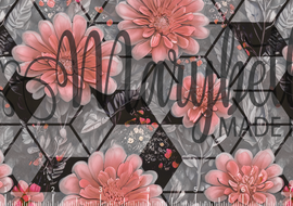 PREORDER - Peach Floral Geo