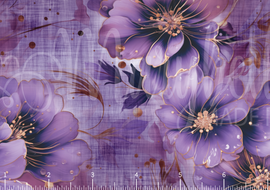 PREORDER - Purple Porcelain Linen Floral