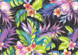 PREORDER - Tropical Floral on Black