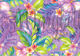 PREORDER - Tropical Floral on Purple