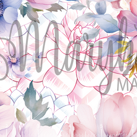 DIGITAL FILE - Watercolor Spring  Floral