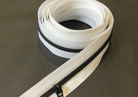 #5 Zipper Tape - 3 yard cut - White