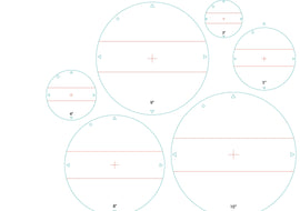 Quilting/Applique Circle (Full Step) Acrylic Template