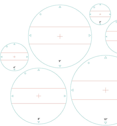 Quilting/Applique Circle (Full Step) Acrylic Template