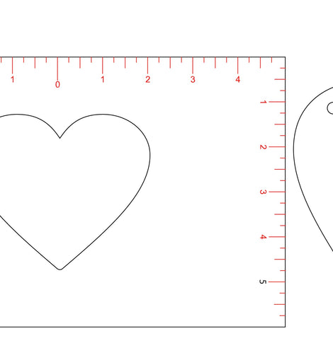 Reverse Applique Heart Template