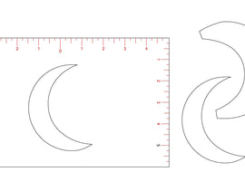 Reverse Applique Moon Template