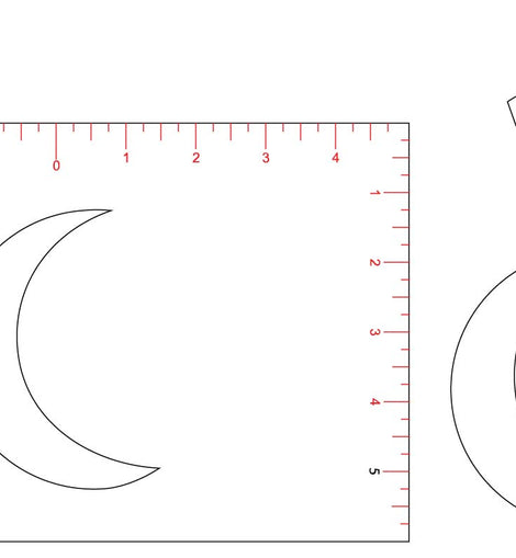 Reverse Applique Moon Template