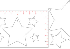 Reverse Applique Star Template