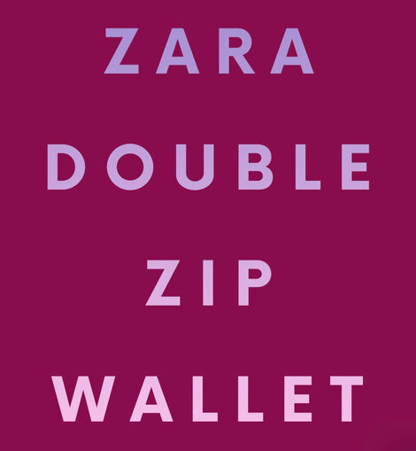 Zara Double Zip Wallet - Acrylic Templates