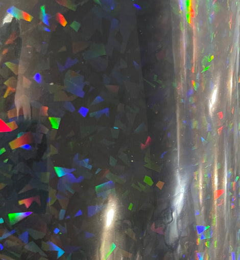 Dazzle Vinyl - 18” Roll (holo transparent sparkle)